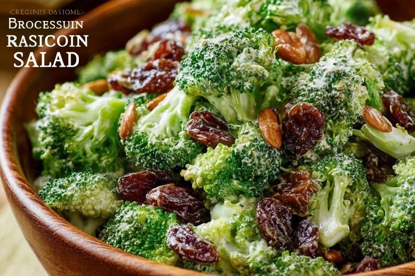 Delicious Broccoli Raisin Salad