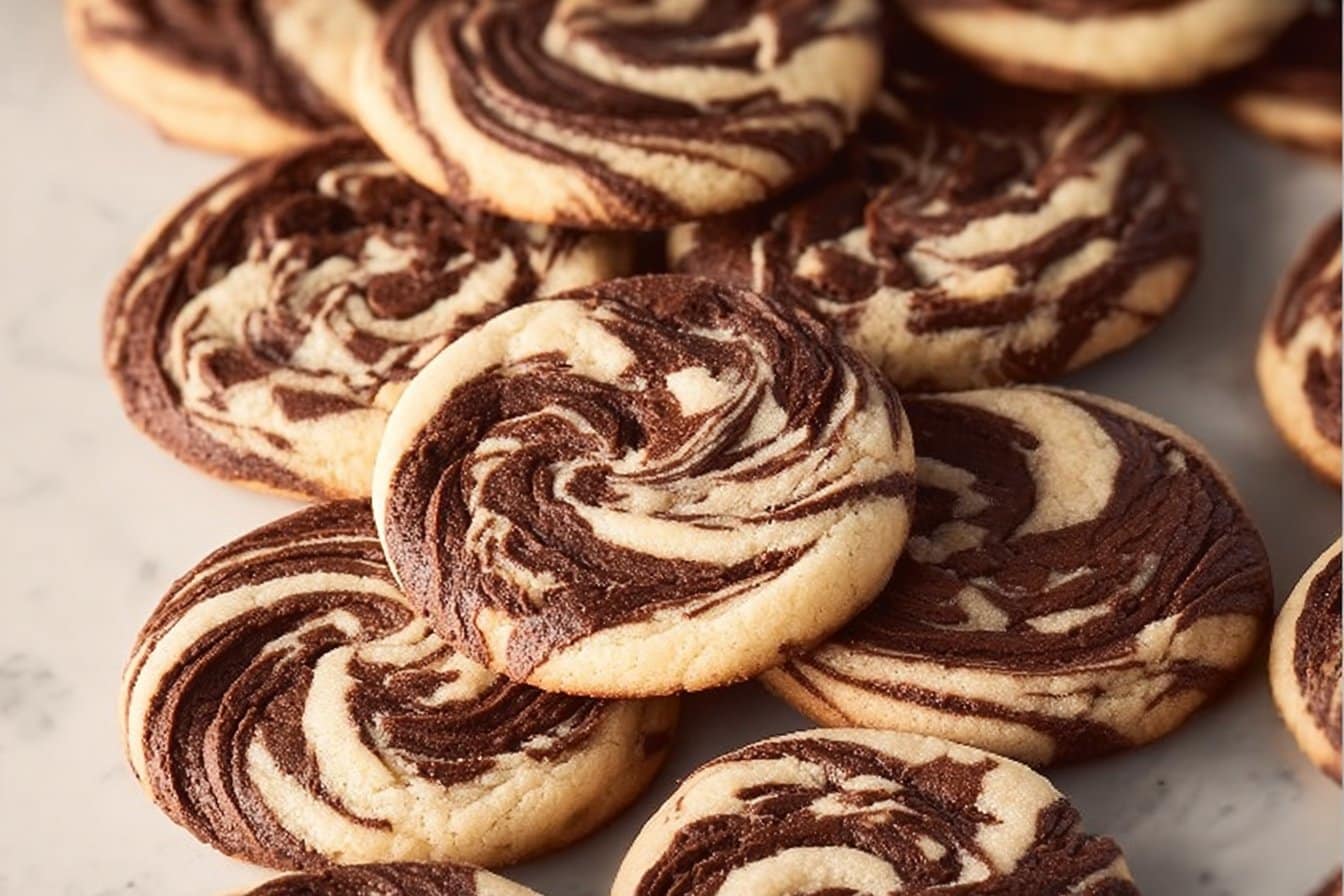 Swirled Marble Chocolate Cookies