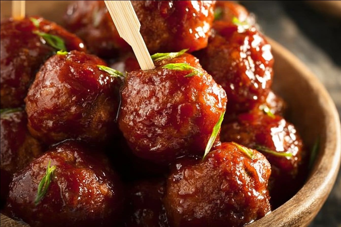 Crockpot Meatballs with Grape Jelly