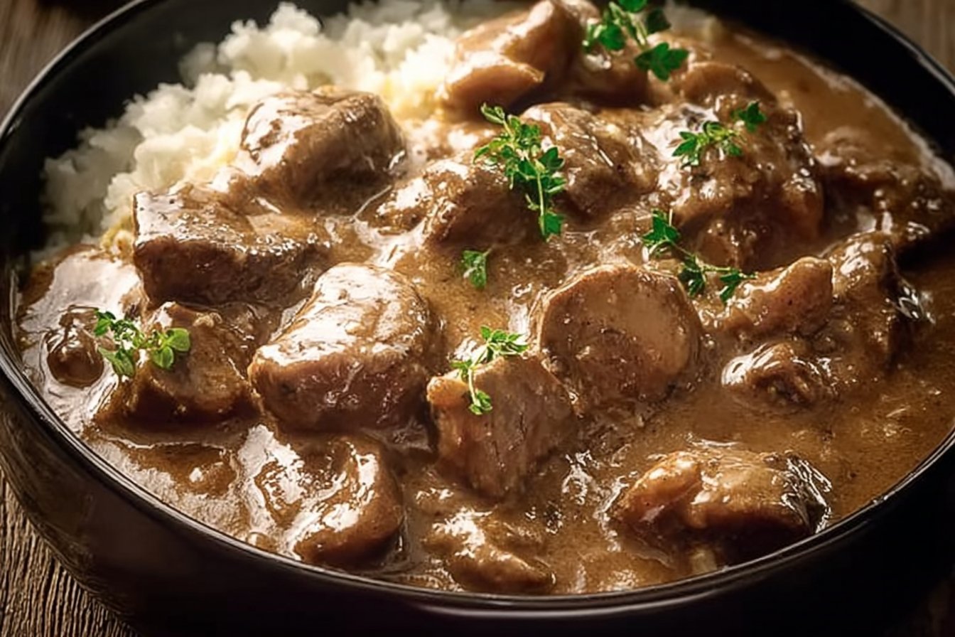 Slow Cooker Beef Stroganoff Stew 4 Slow Cooker Beef Stroganoff Stew