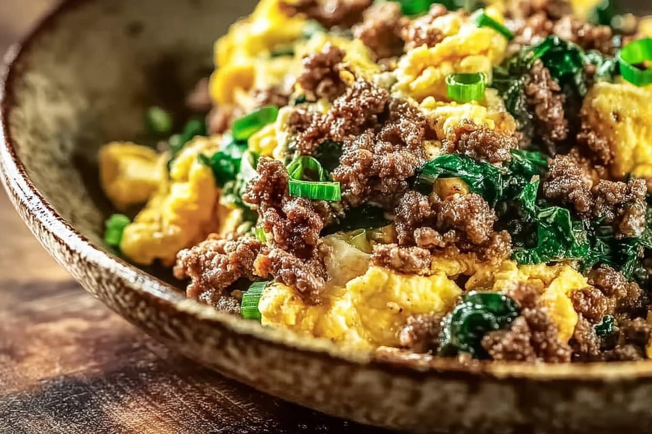 Ground Beef & Egg Scramble