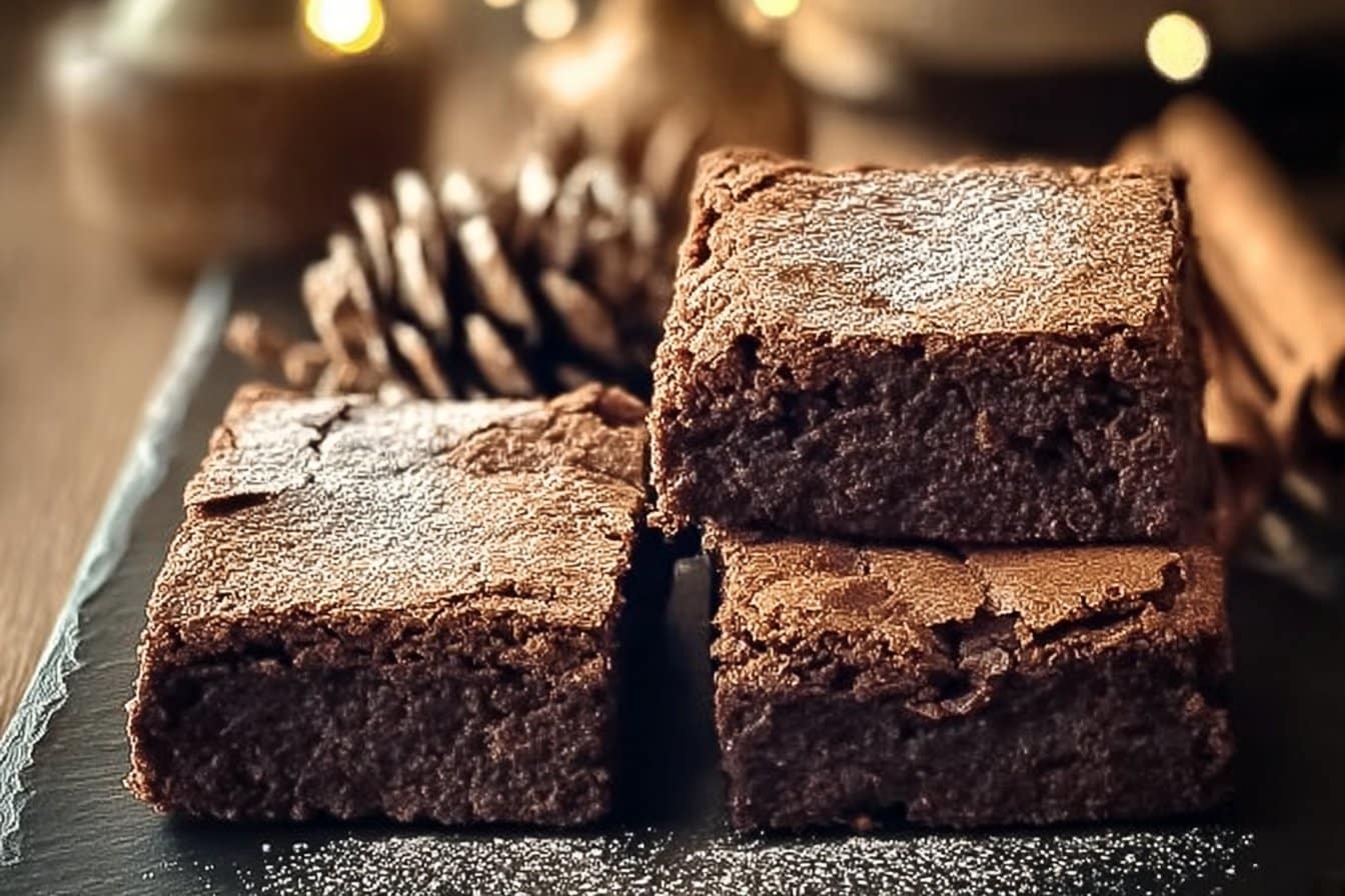Gingerbread Brownies 4 Gingerbread Brownies