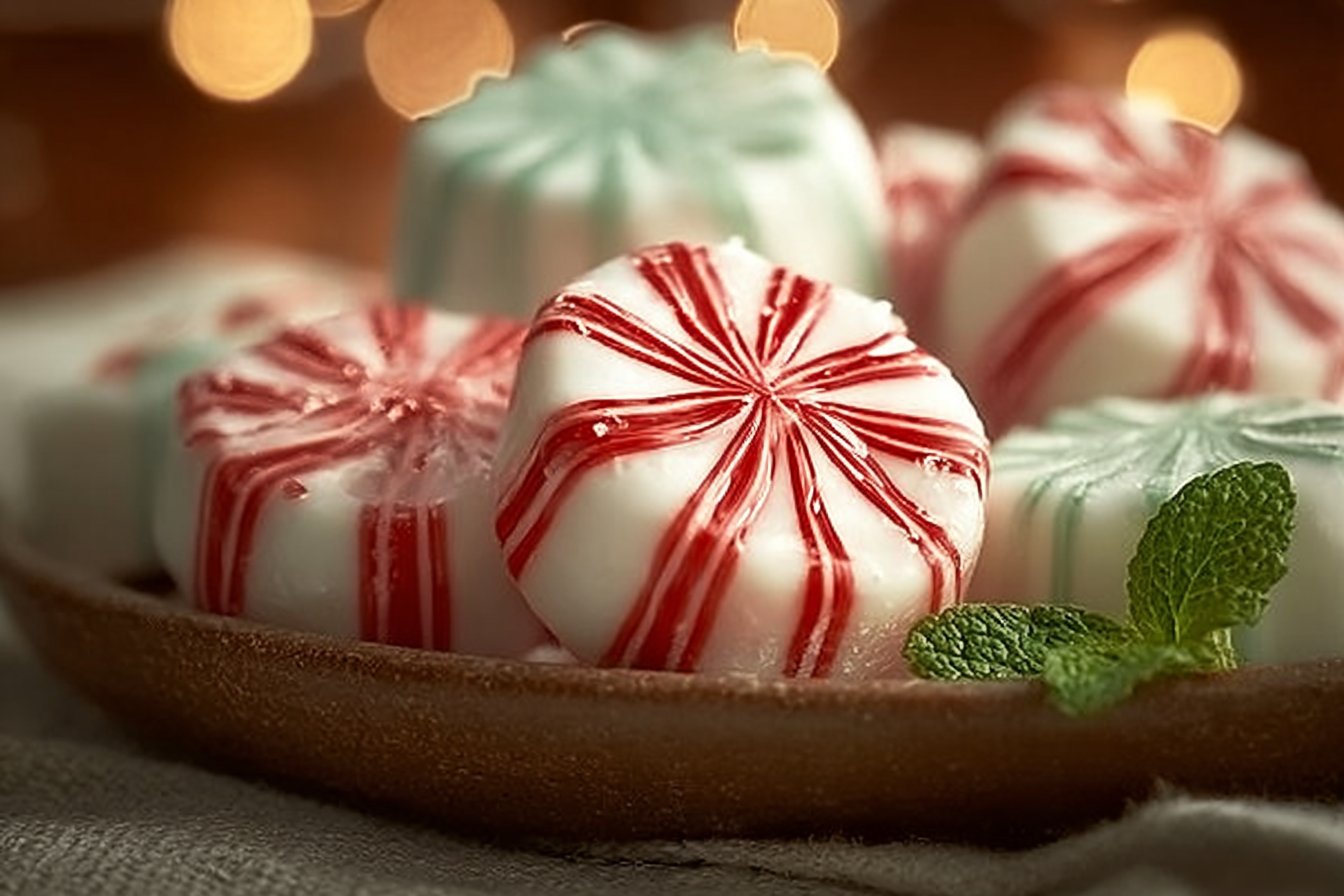 Old-Fashioned Soft Christmas Peppermints