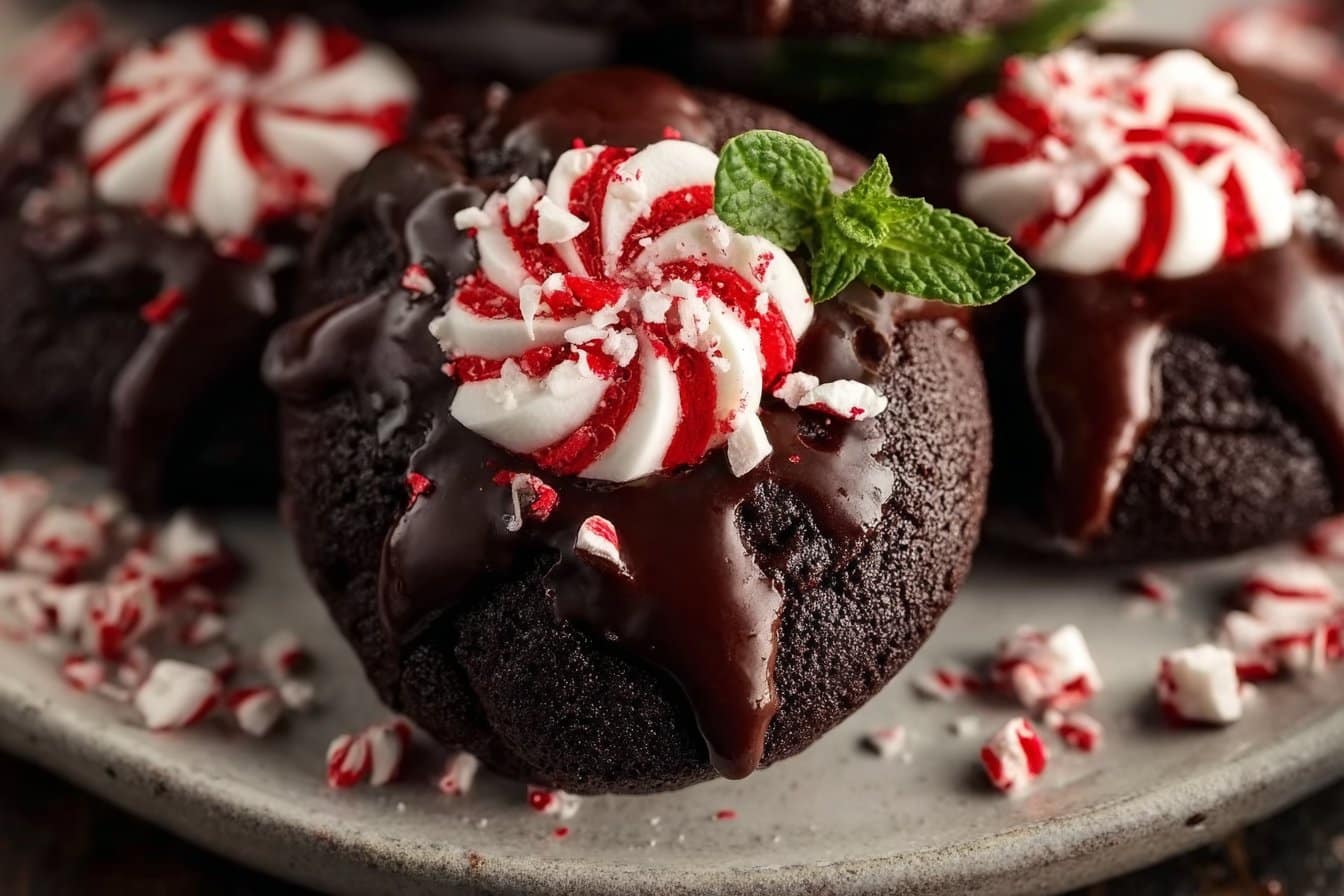 Chocolate Peppermint Blossoms 4 Chocolate Peppermint Blossoms