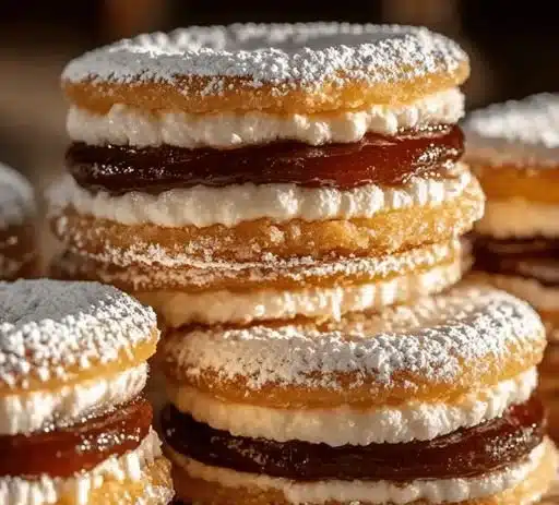 Andalusian Alfajores 3 Traditional Andalusian Alfajores filled with dulce de leche