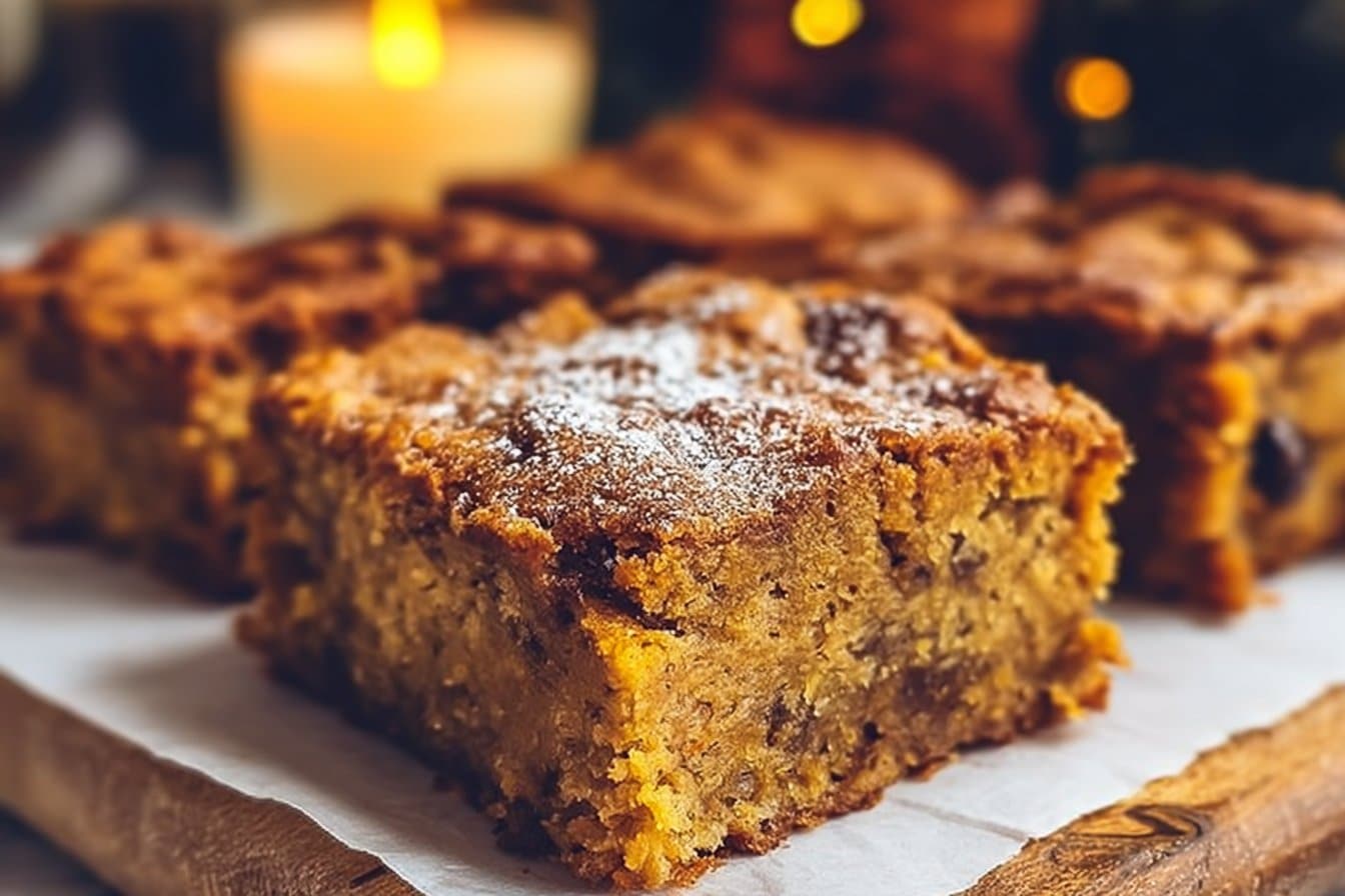 Pumpkin Banana Bread Bars