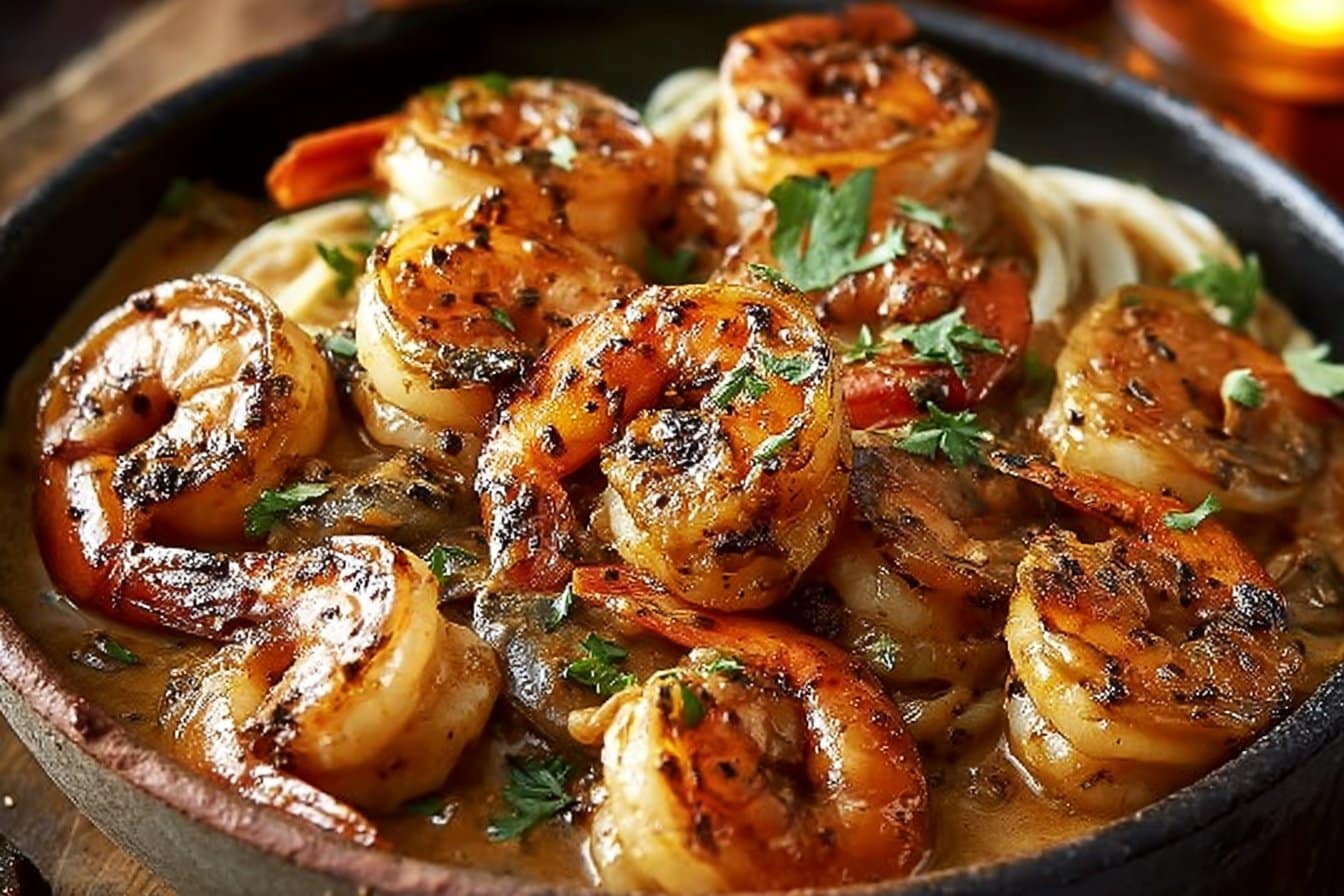 Blackened Shrimp Stroganoff