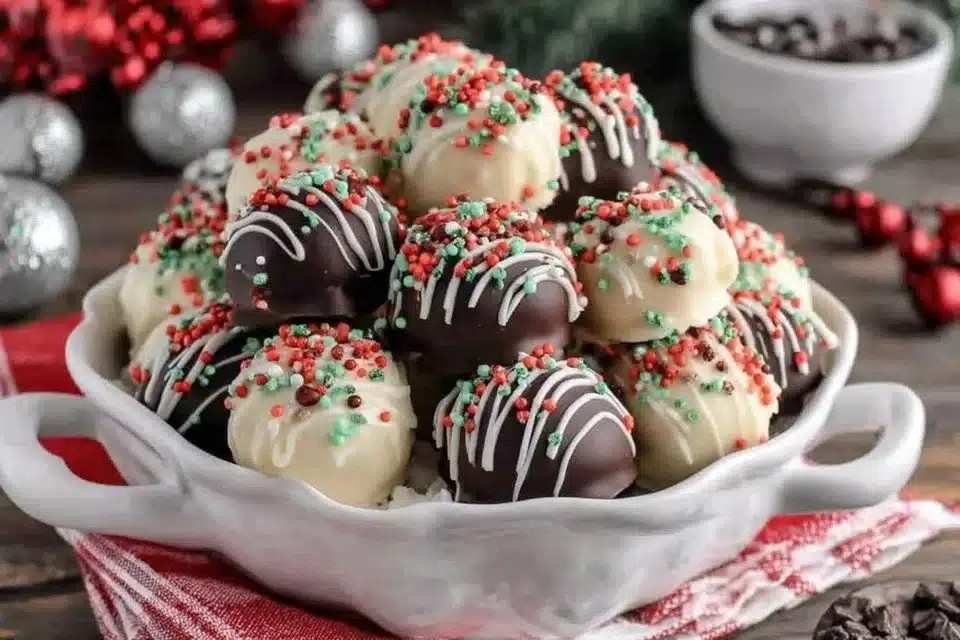 Festive chocolate bites for holiday celebrations