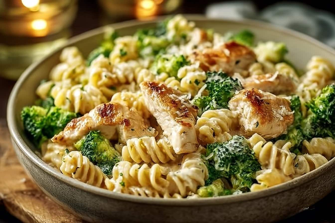 Creamy Rotisserie Chicken Broccoli Pasta 4 Creamy Rotisserie Chicken Broccoli Pasta