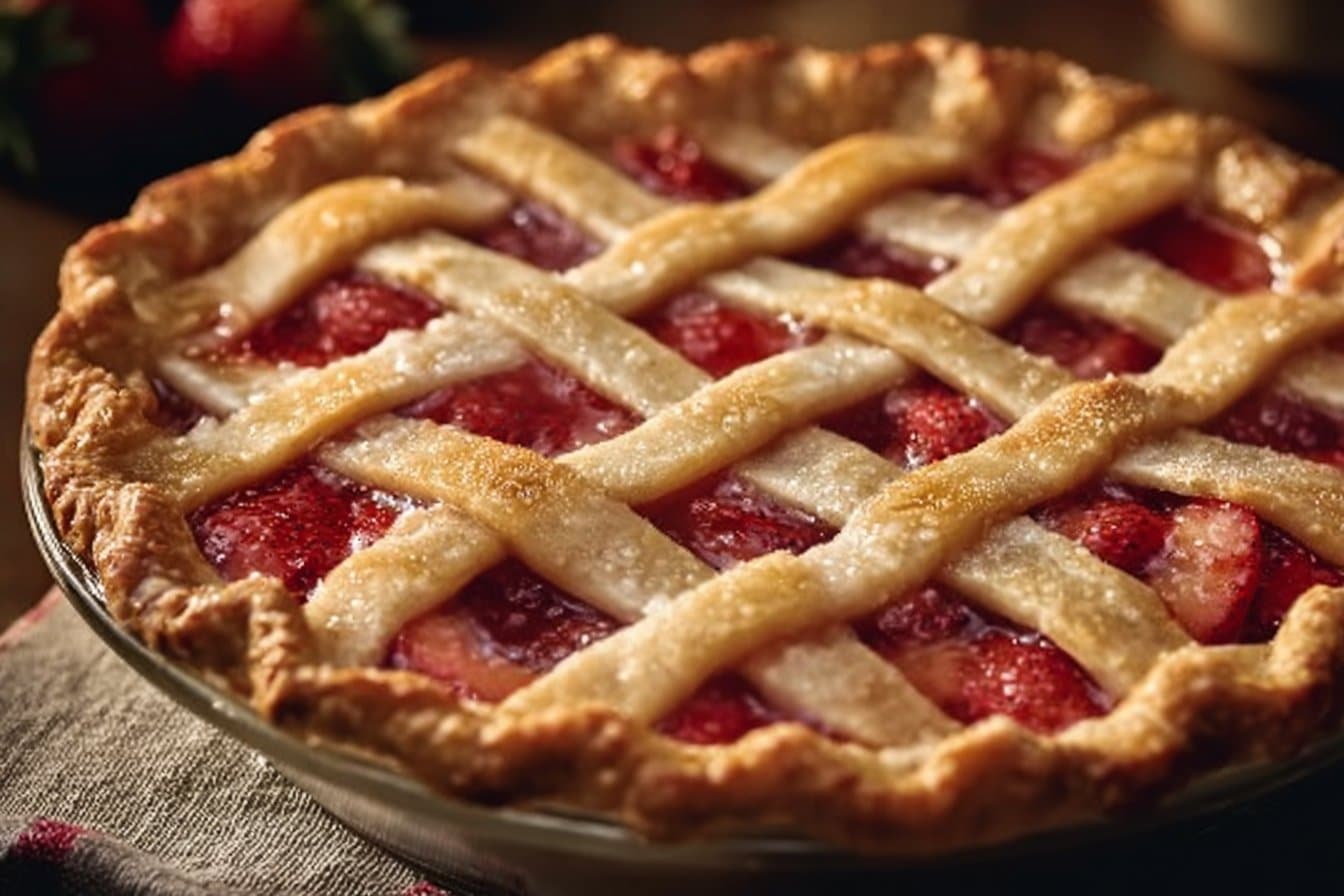 Pioneer Woman’s Strawberry Rhubarb Pie