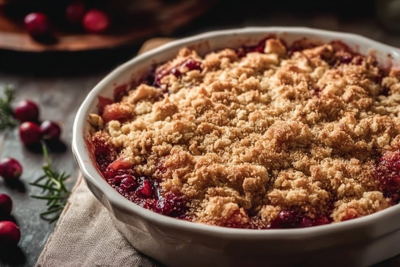 Apple Cranberry Crisp