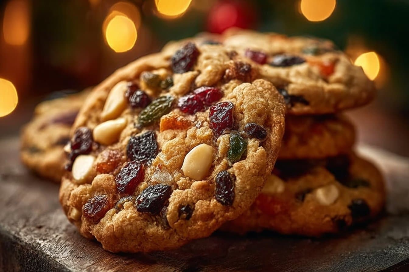 Chewy Fruitcake Cookies
