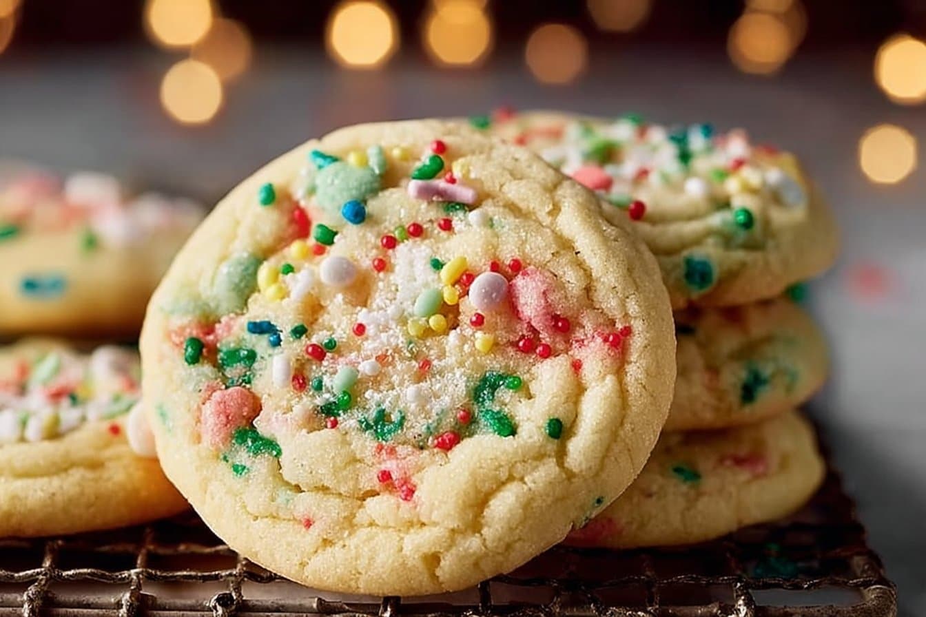 Christmas Sprinkle Sugar Cookies