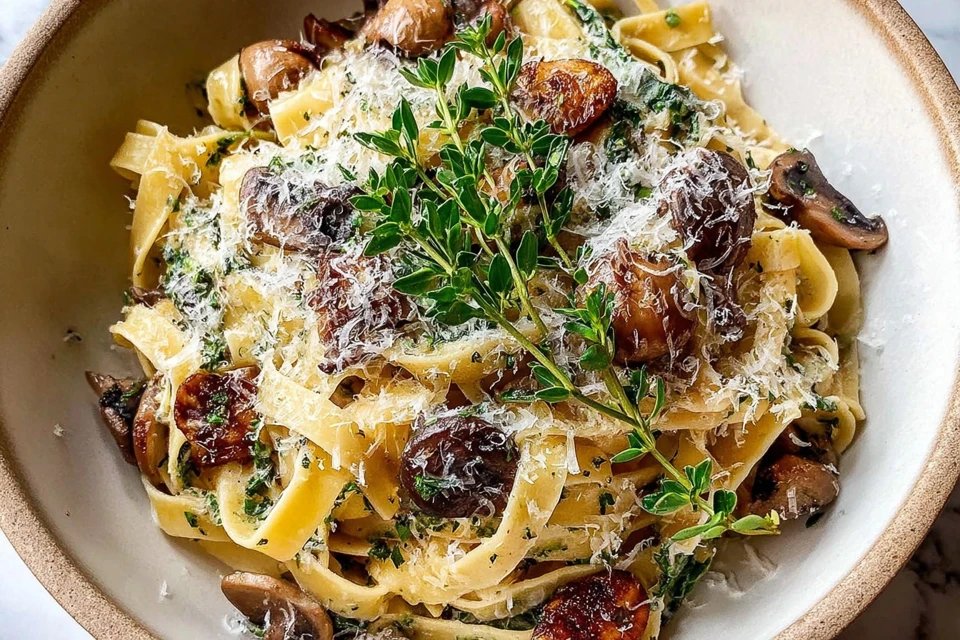 Delicious Mushroom Pasta