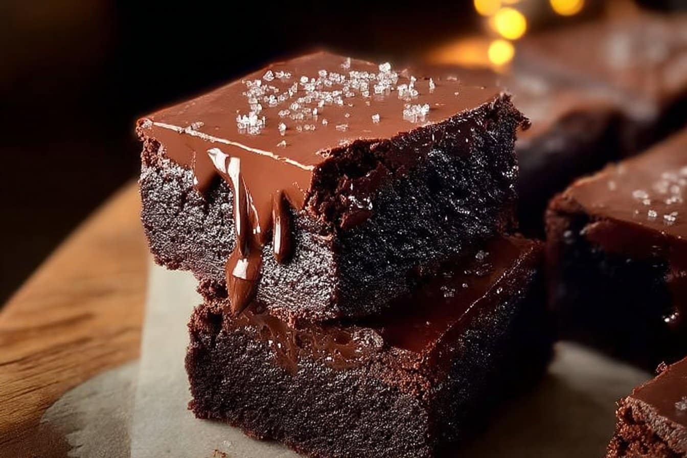 Chocolate Ganache Gooey Brownies