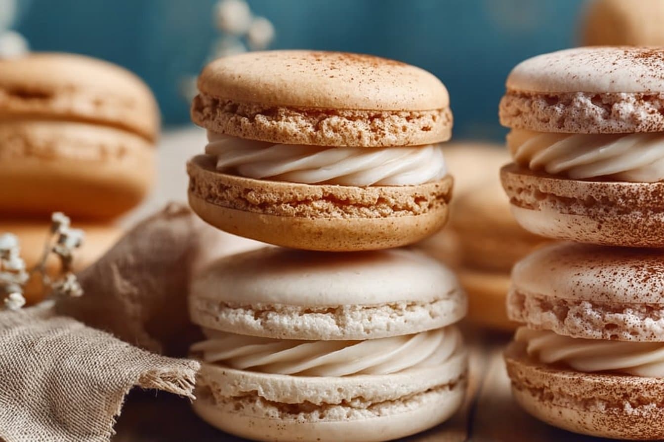 Easy French Macarons with Delicious Vanilla Buttercream Filling