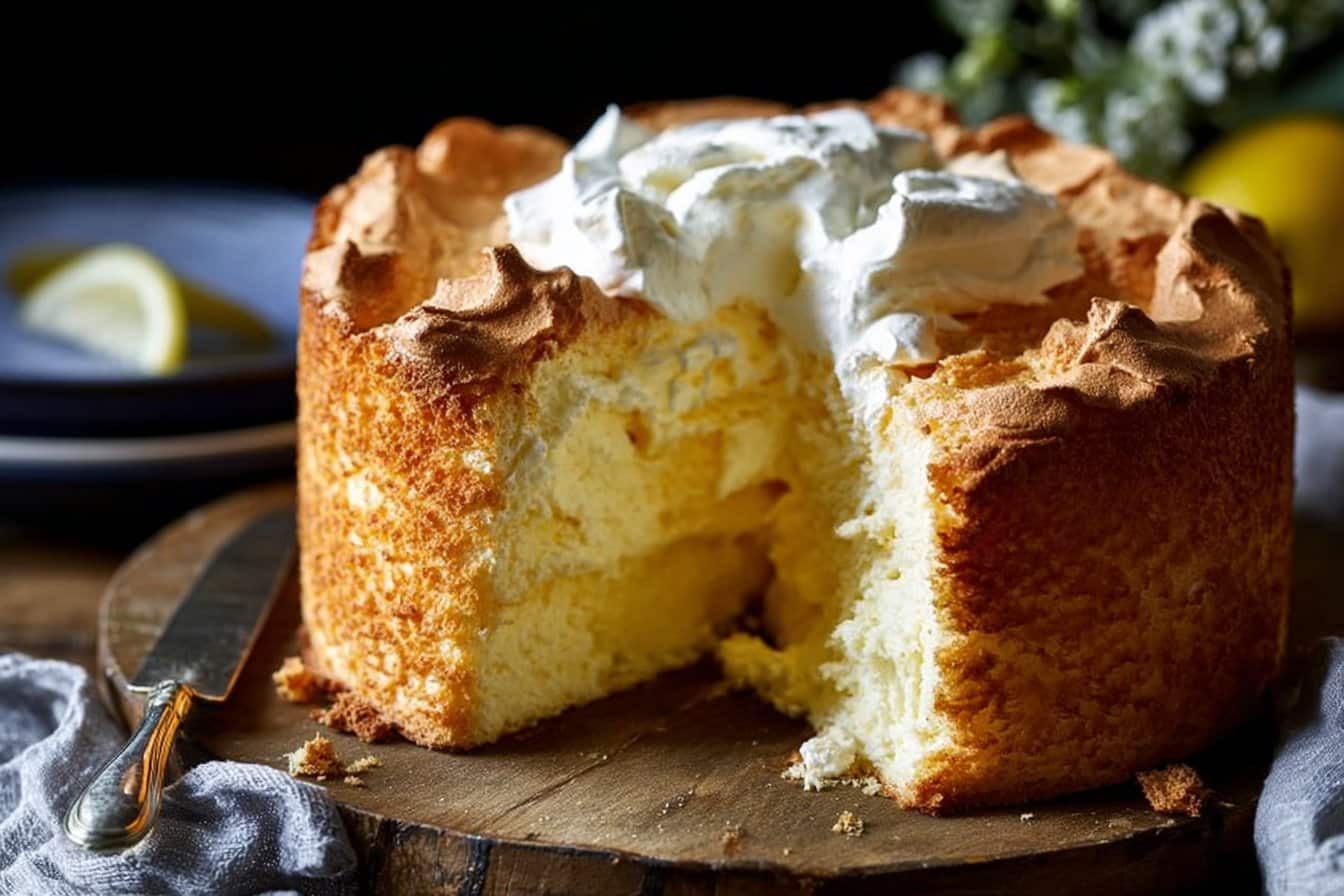 Lemon Angel Food Cake