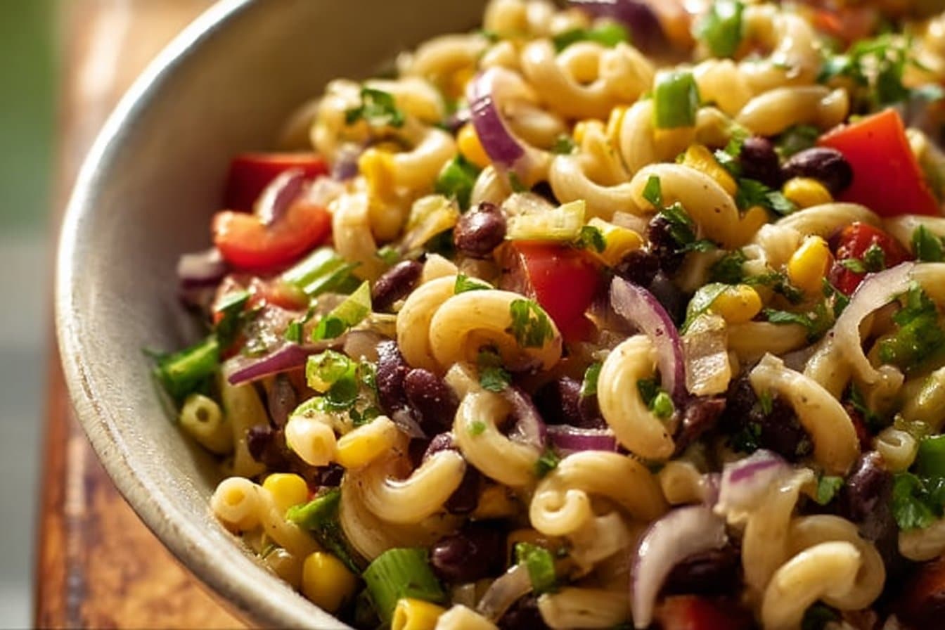 Cowboy Caviar Pasta Salad 4 Cowboy Caviar Pasta Salad