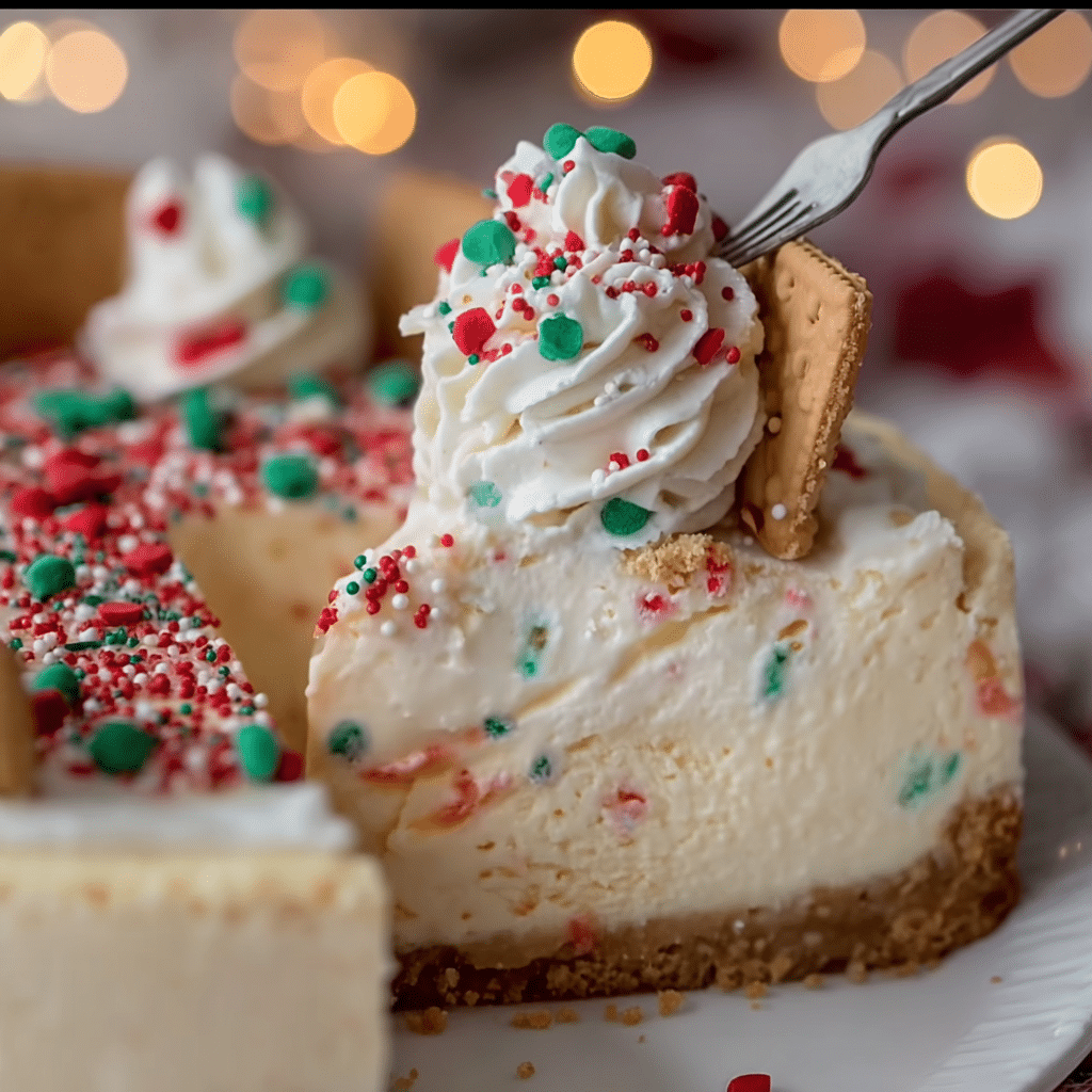 Christmas Sugar Cookie Cheesecake 5 Christmas Sugar Cookie Cheesecake