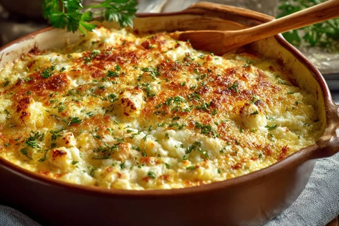 Healthy Chicken Cauliflower Rice Casserole 4 Healthy Chicken Cauliflower Rice Casserole