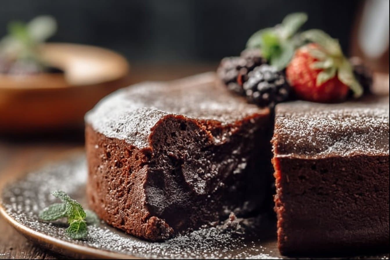 Decadent Flourless Chocolate Cake 4 Decadent Flourless Chocolate Cake