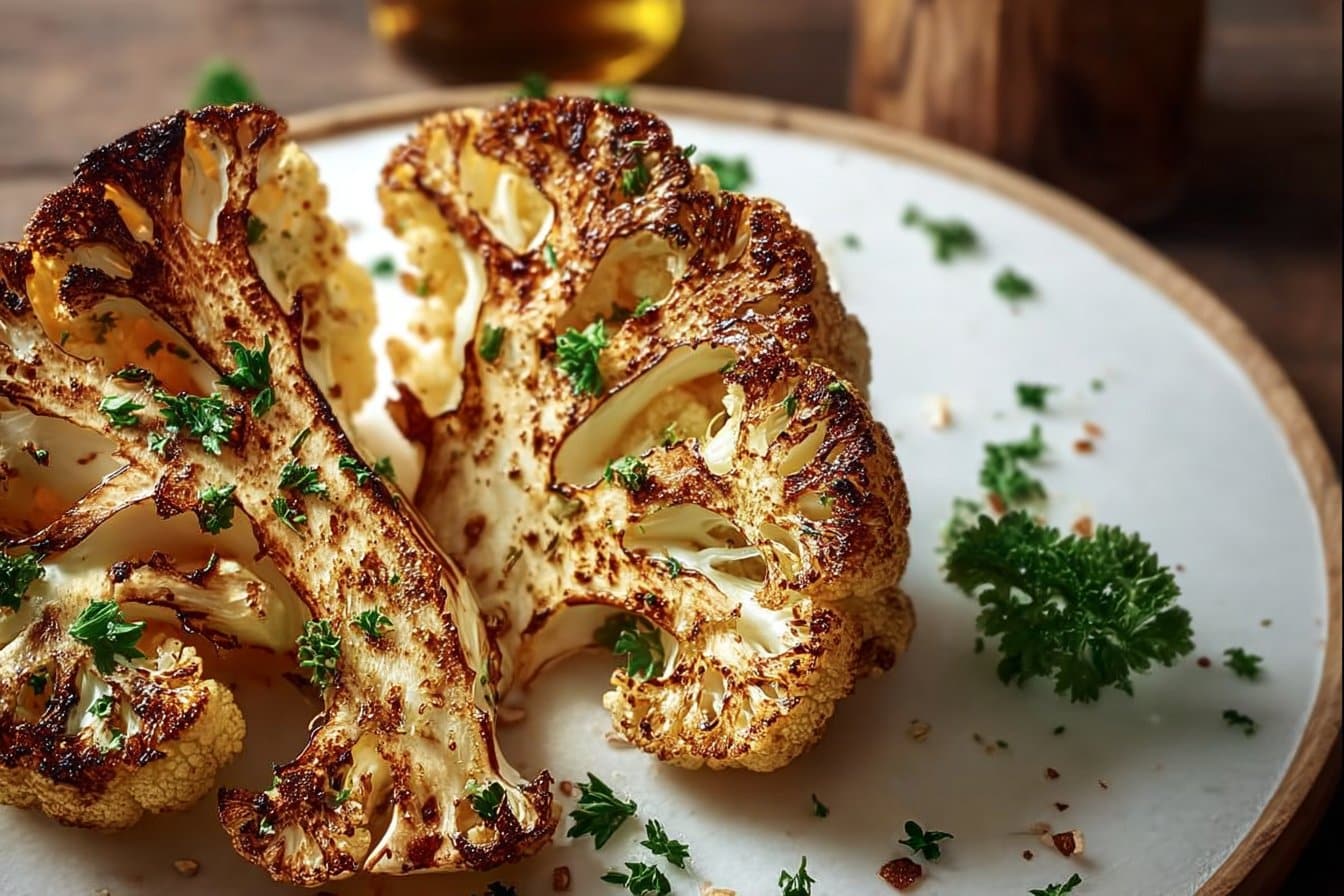 Delicious Roasted Cauliflower Steak 4 Delicious Roasted Cauliflower Steak