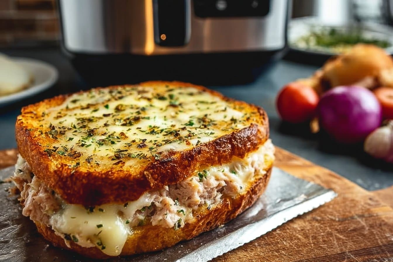 Easy Air Fryer Tuna Melt 4 Easy Air Fryer Tuna Melt