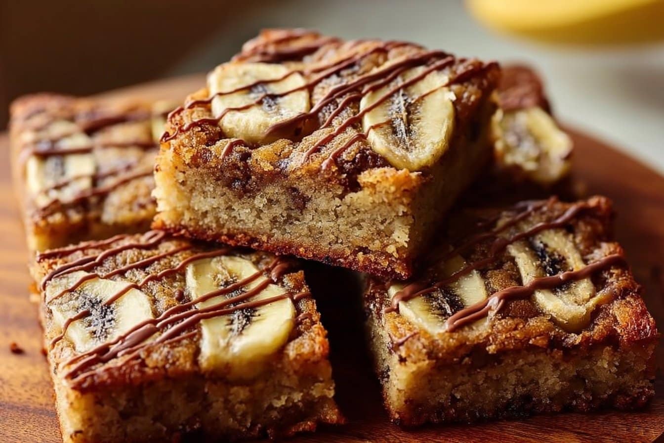 Deliciously Easy Favorite Banana Blondies 4 Deliciously Easy Favorite Banana Blondies
