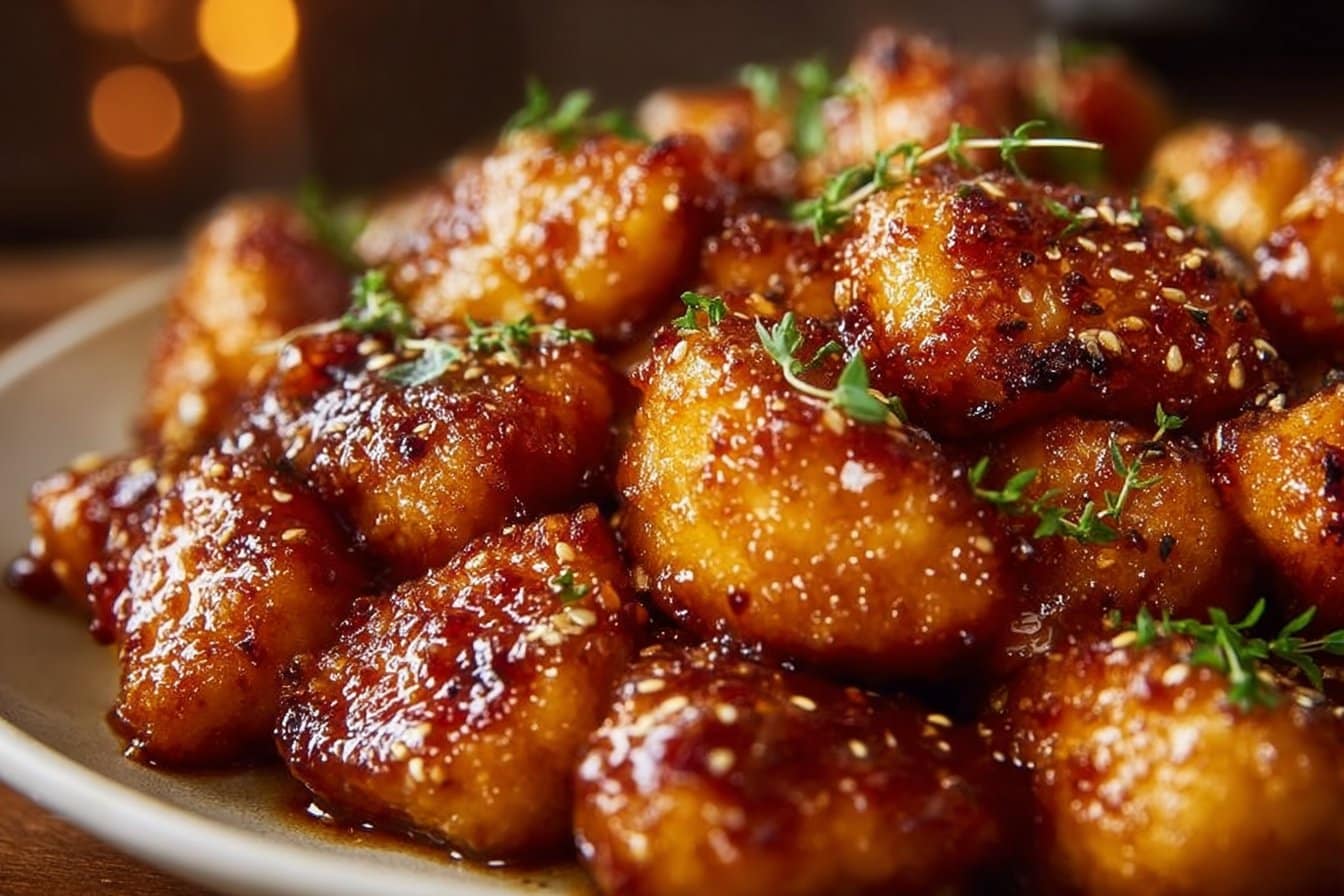Honey Garlic Chicken Bites 4 Honey Garlic Chicken Bites