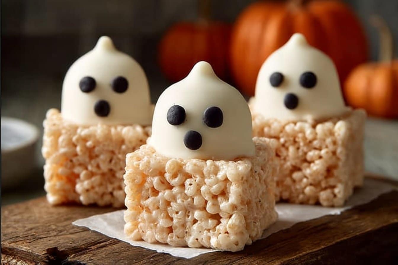 Spooky & Sweet Ghost Rice Krispie Treats 4 Spooky & Sweet Ghost Rice Krispie Treats