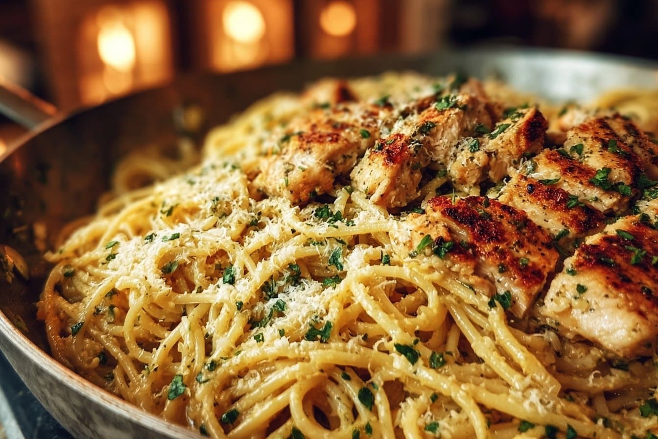 Garlic Butter Chicken Pasta
