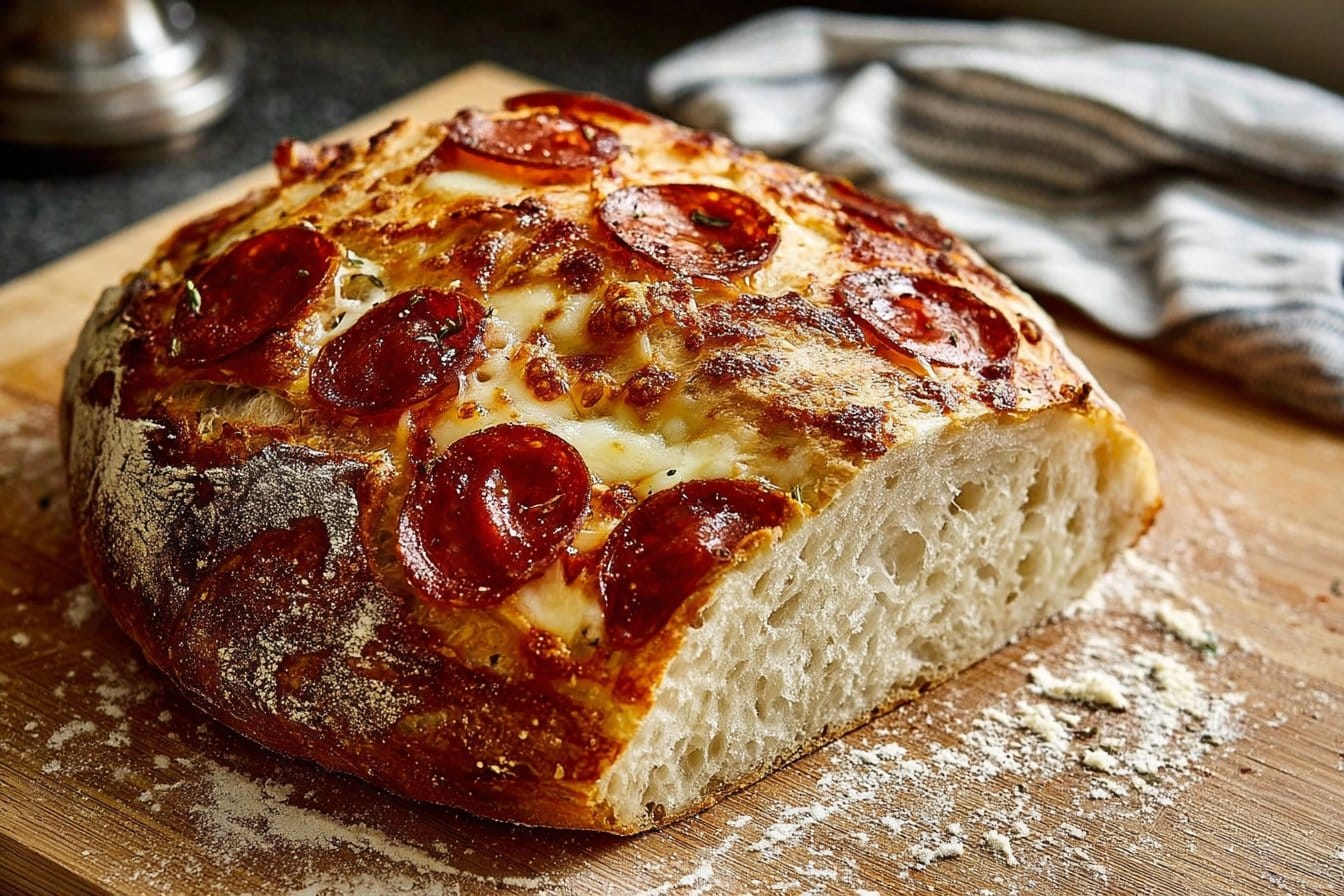 Pepperoni Pizza Sourdough Bread 4 Pepperoni Pizza Sourdough Bread