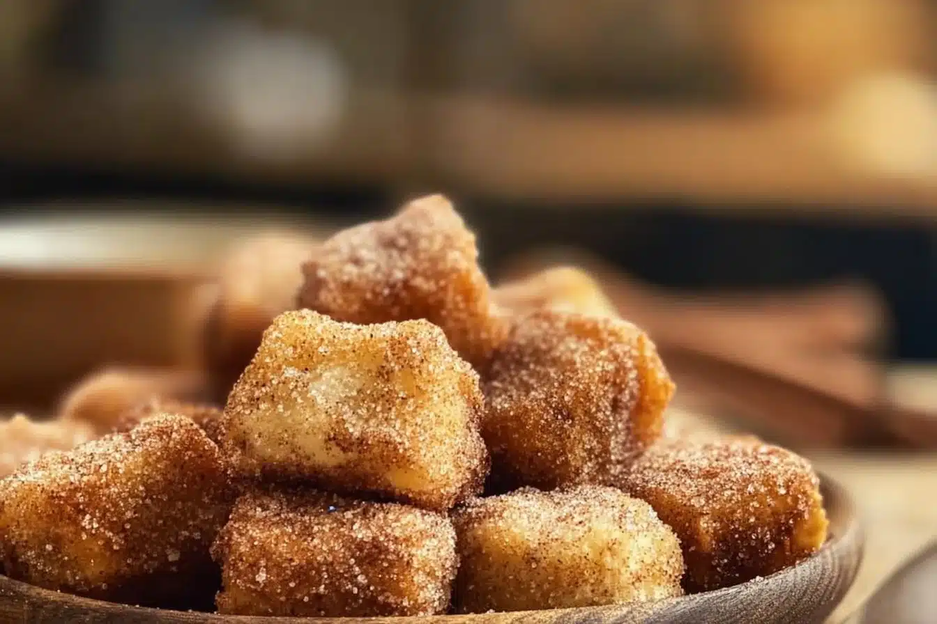 Sourdough Discard Cinnamon Sugar Churro Bites