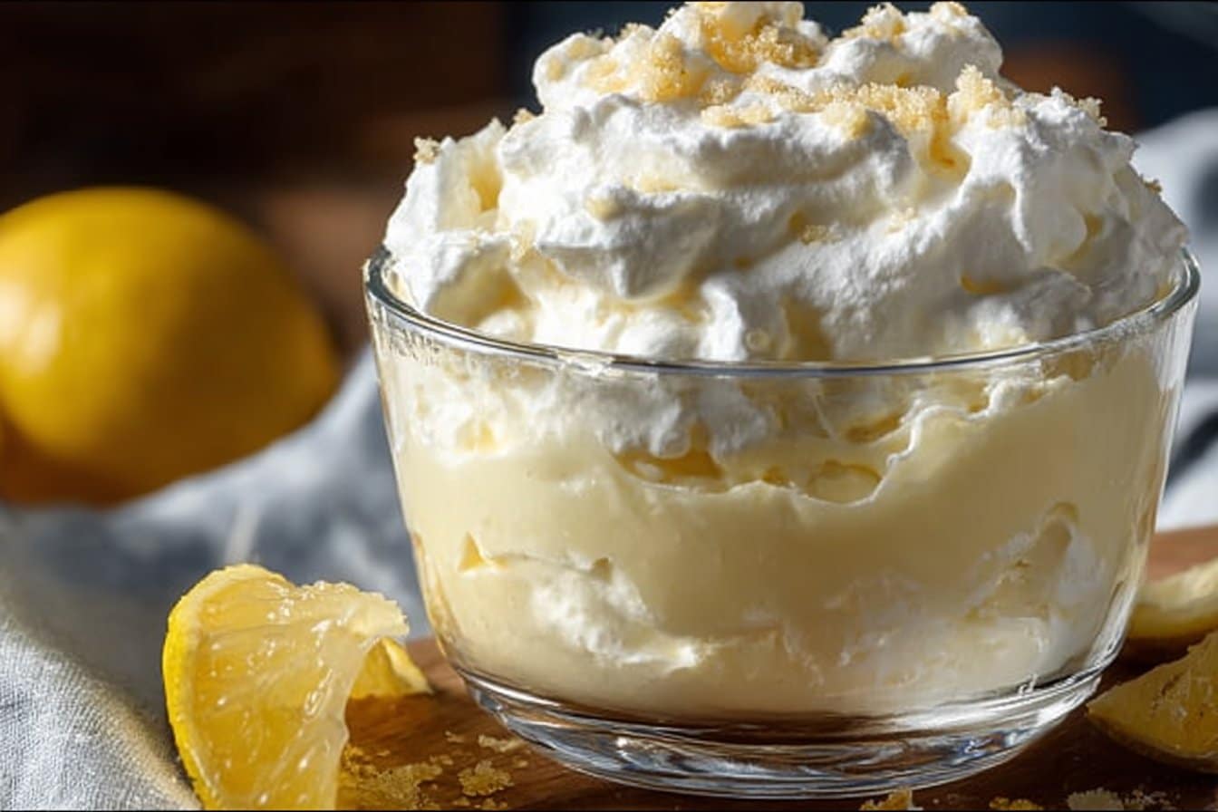 Creamy Lemon Fluff Dessert 4 Creamy Lemon Fluff Dessert
