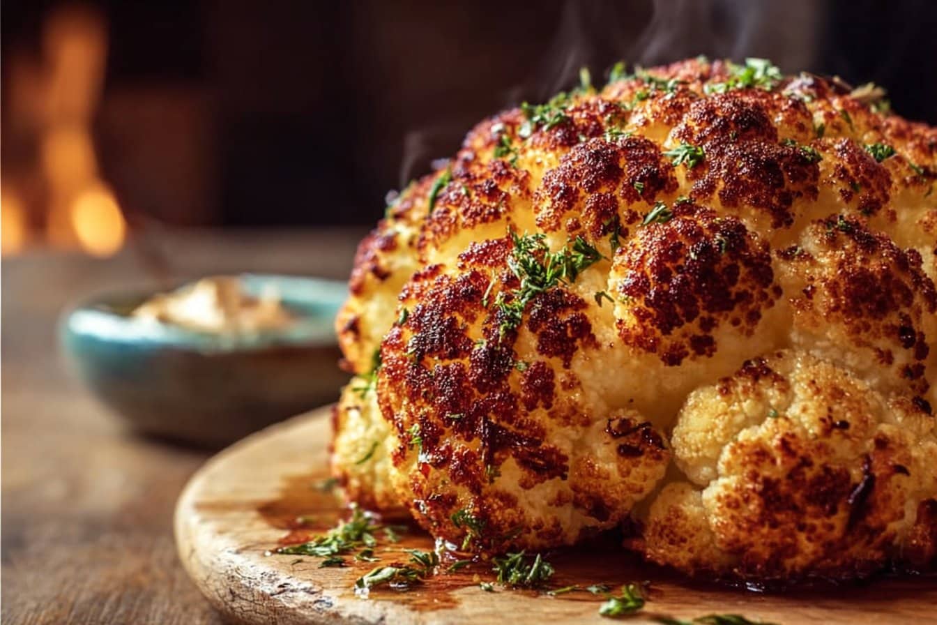 Roasted Whole Cauliflower