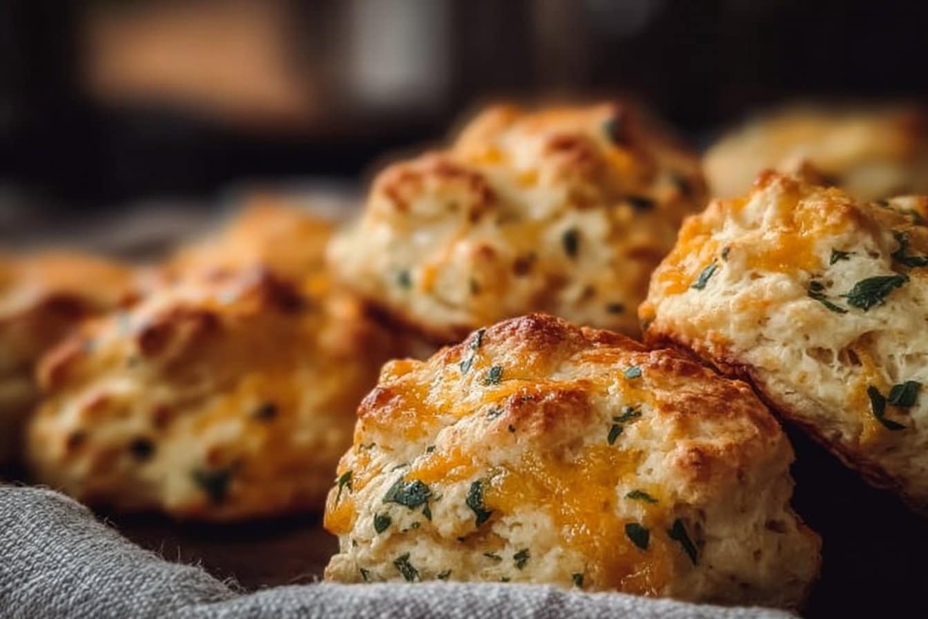 Copycat Red Lobster Sourdough Discard Cheddar Biscuits