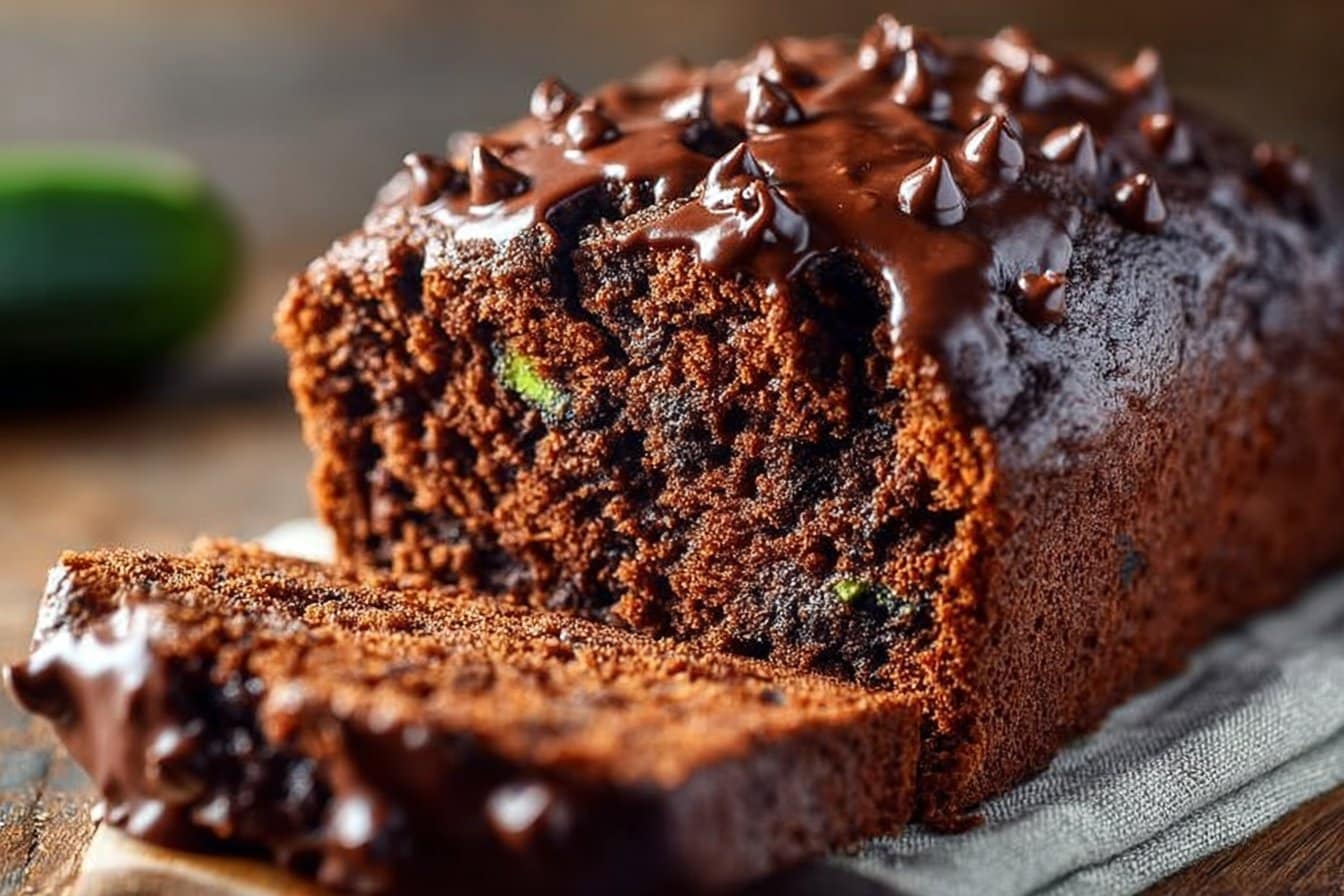 Easy Delicious Chocolate Chocolate Chip Zucchini Bread