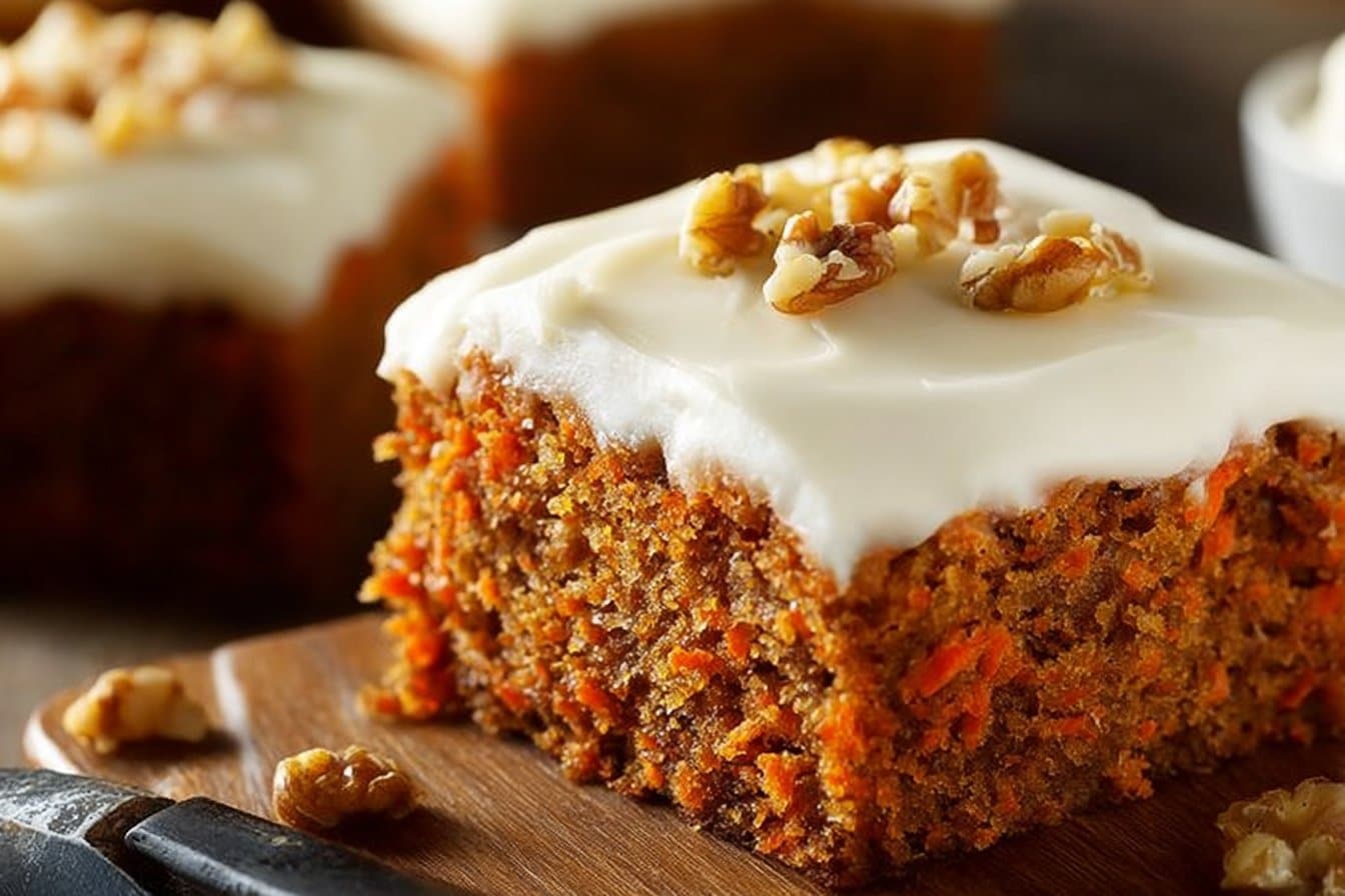 Delicious Carrot Sheet Cake