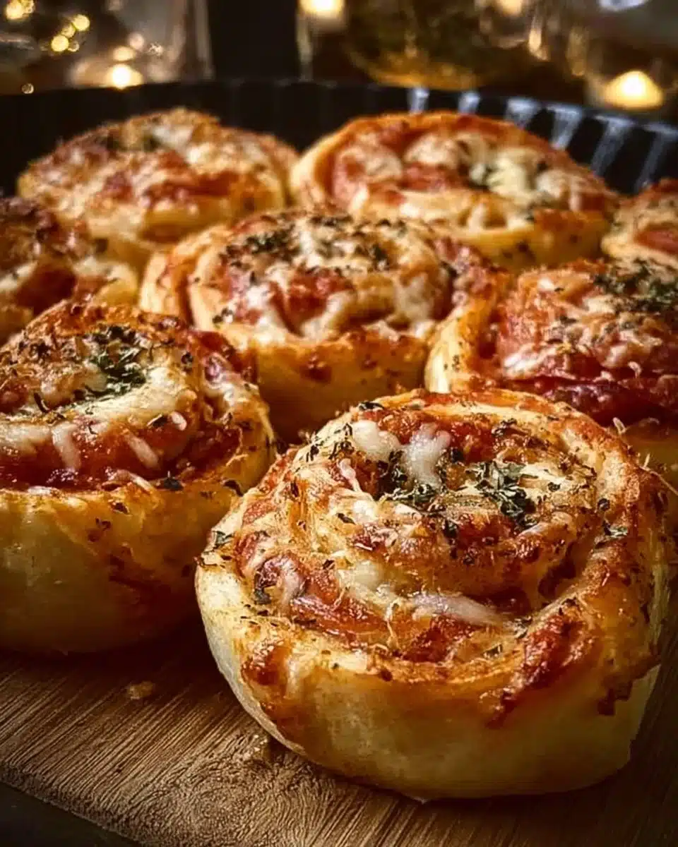 Cheesy Sourdough Discard Pizza Rolls