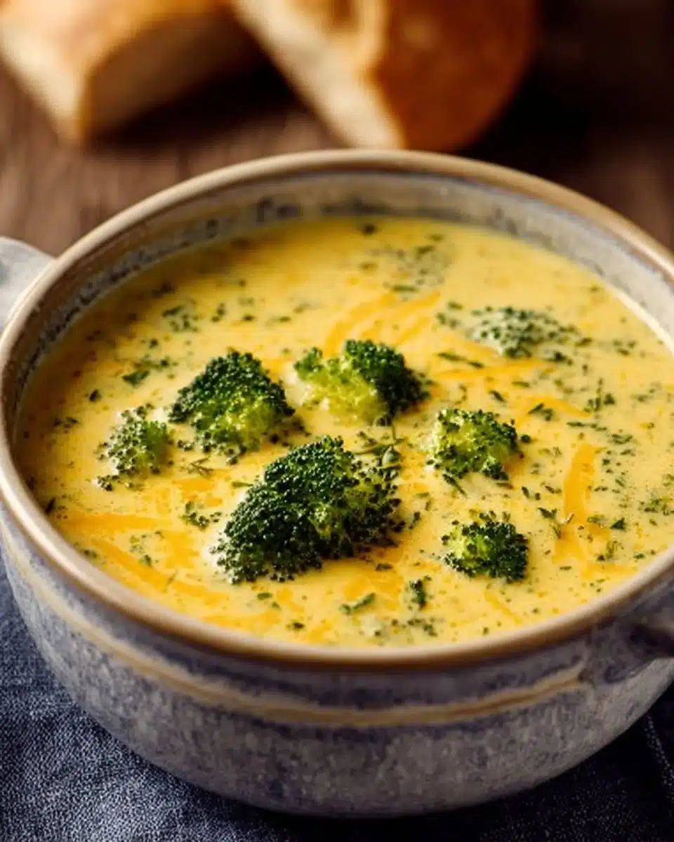 Creamy Broccoli Cheddar Soup 4 Creamy Broccoli Cheddar Soup