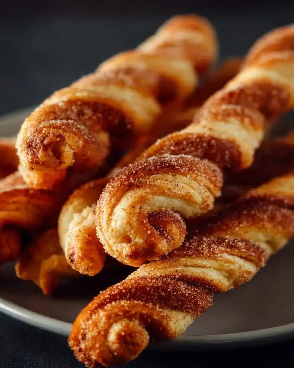 Easy air fryer cinnamon twists, golden and crispy cinnamon sugar pastries