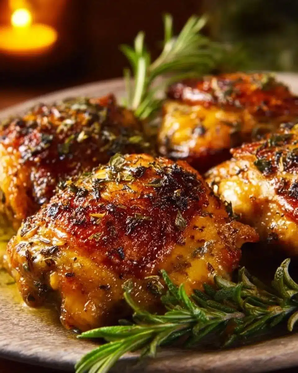 Easy Baked Chicken Thighs