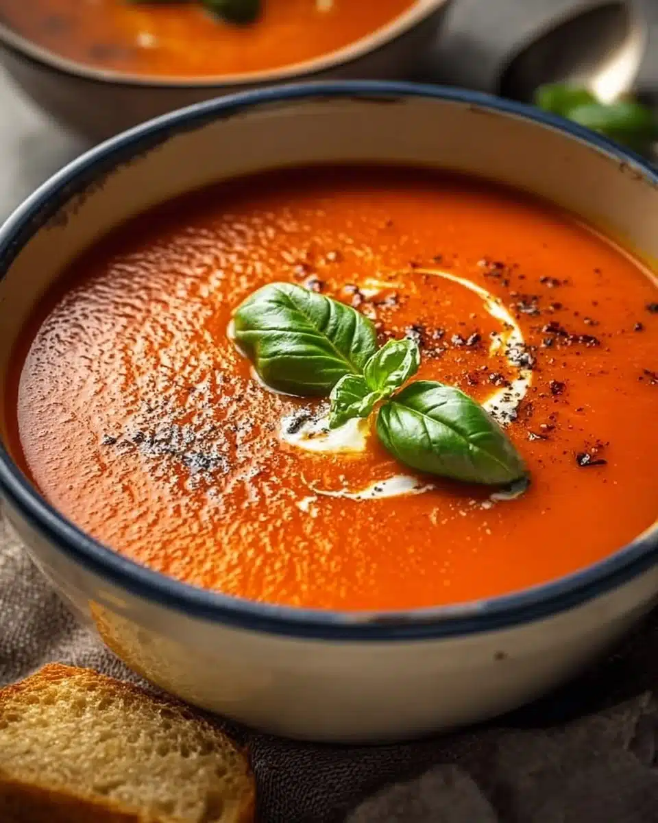 Easy Creamy Tomato Basil Soup 4 Easy Creamy Tomato Basil Soup