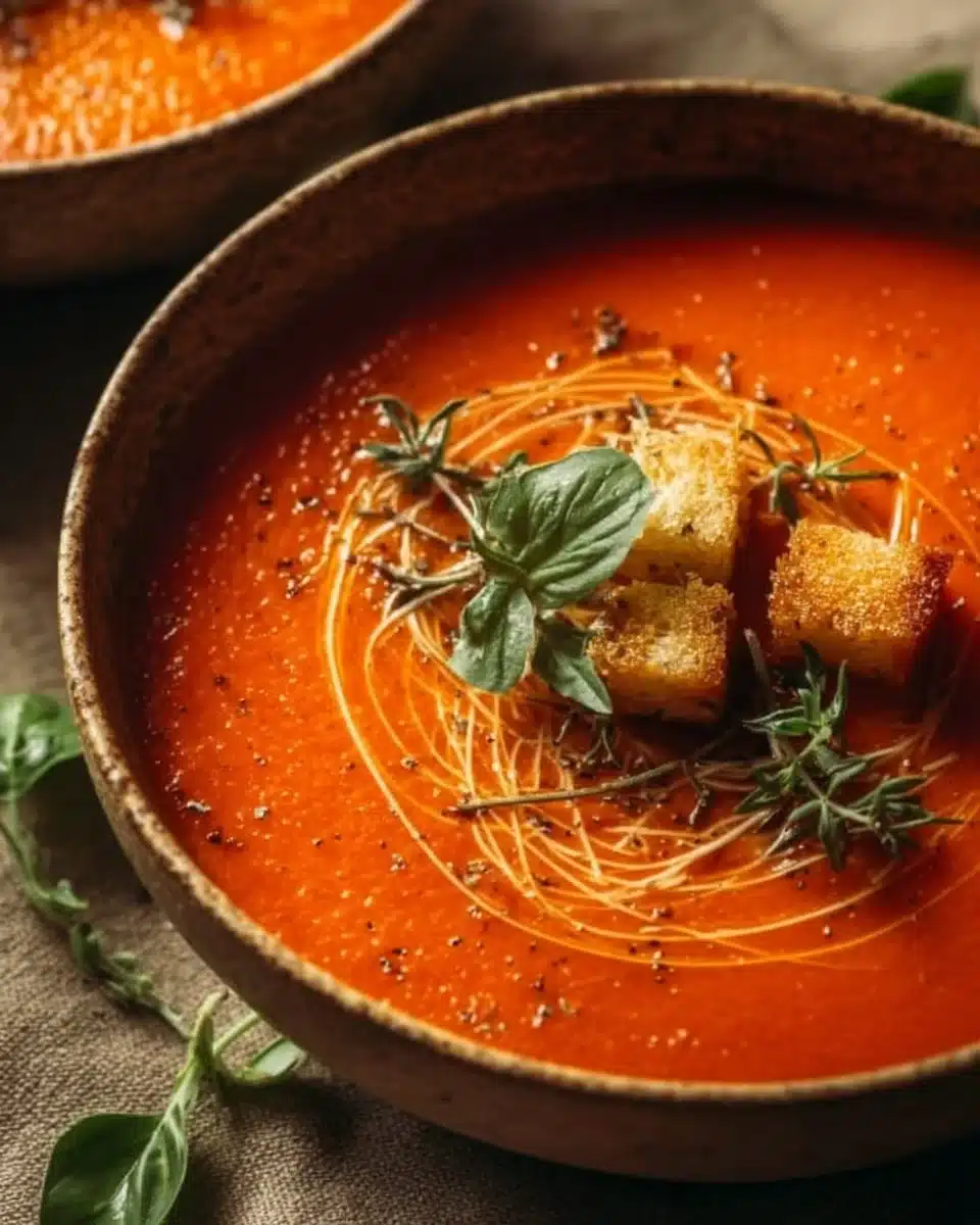 Easy Creamy Tomato Soup 4 Easy Creamy Tomato Soup