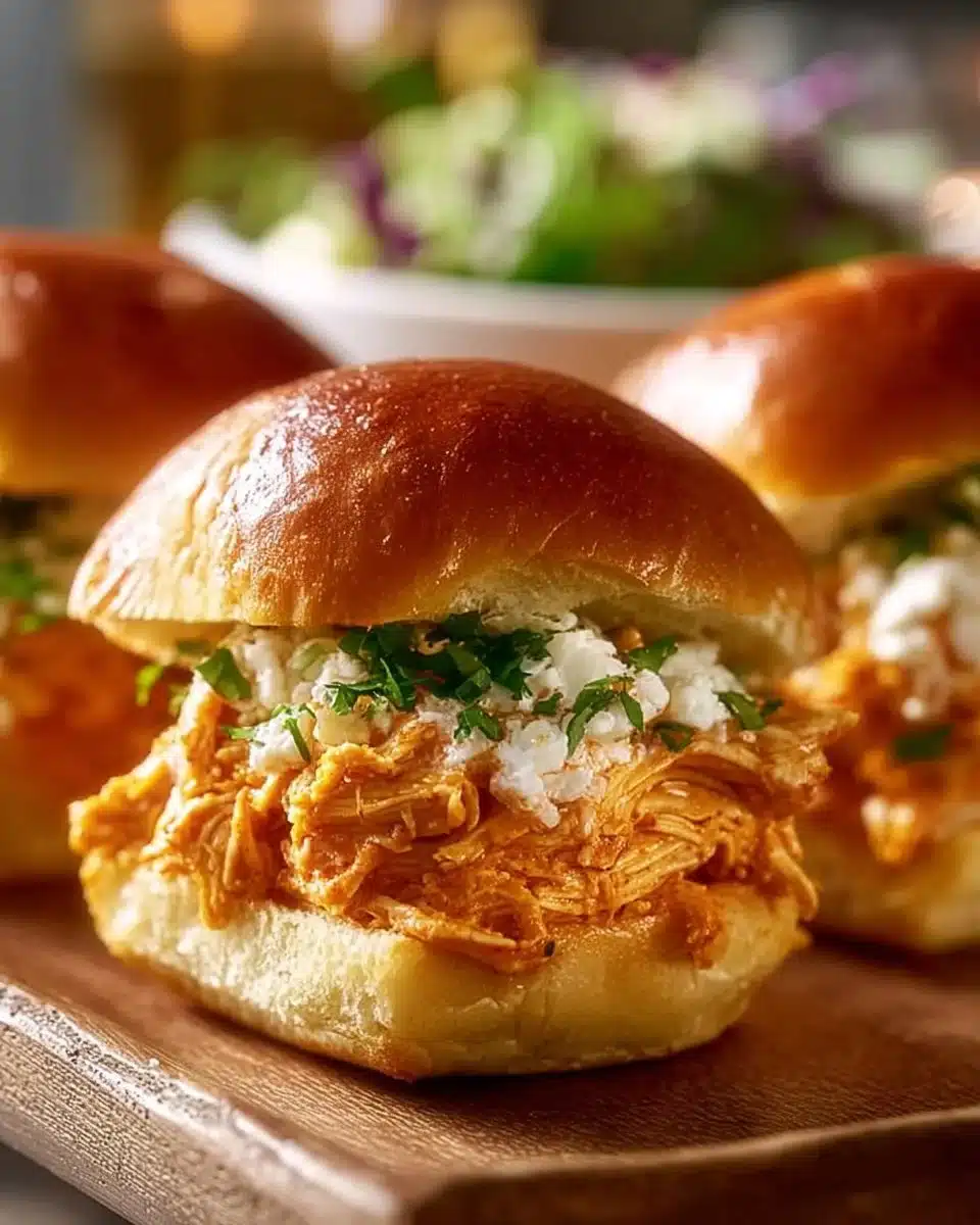 Easy Delicious Buffalo Chicken Sliders 4 Easy Delicious Buffalo Chicken Sliders