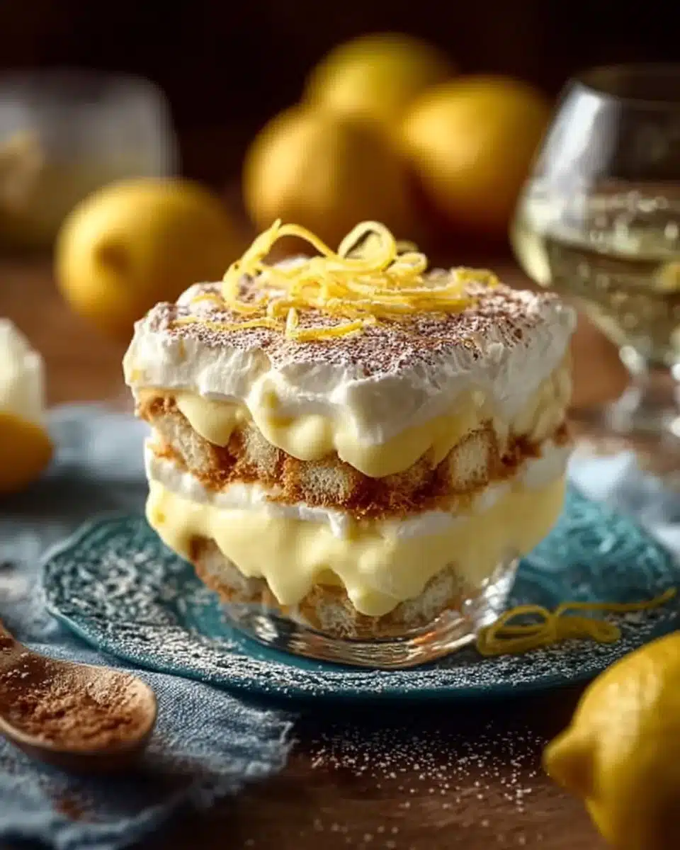 Easy Delightful Lemon Limoncello Italian Tiramisu 4 Easy Delightful Lemon Limoncello Italian Tiramisu