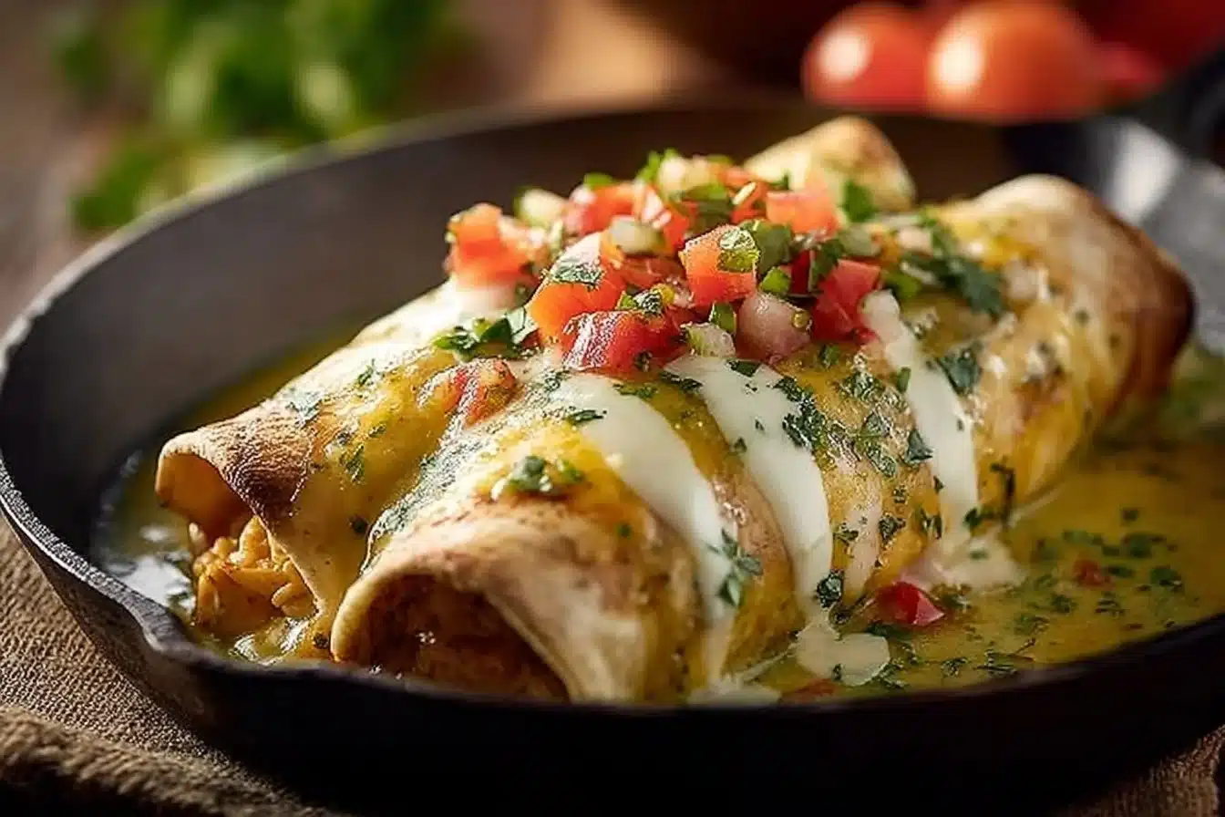 Irresistible Smothered Burritos with Green Chile Sauce 4 Irresistible Smothered Burritos with Green Chile Sauce