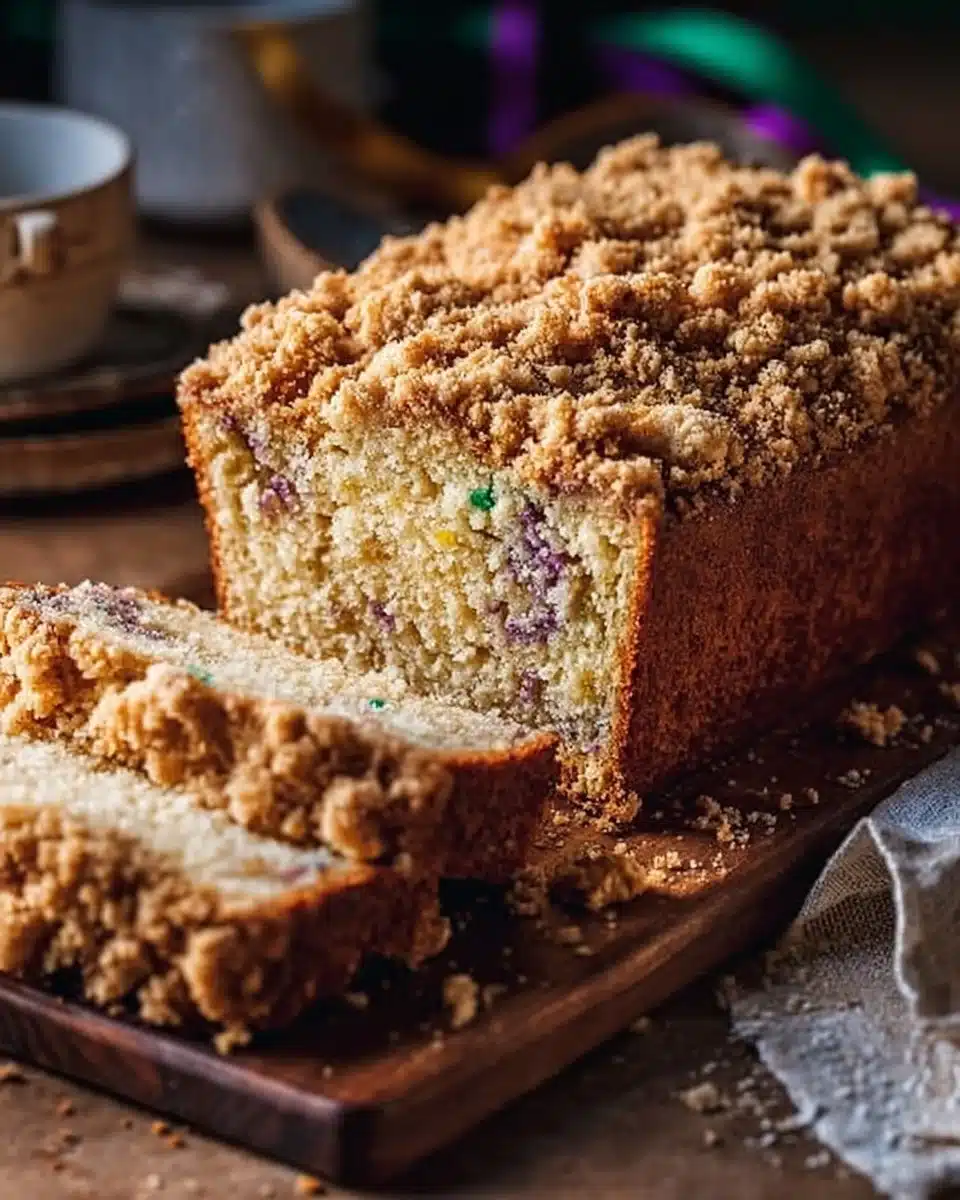 Mardi Gras Streusel Bread 4 Mardi Gras Streusel Bread