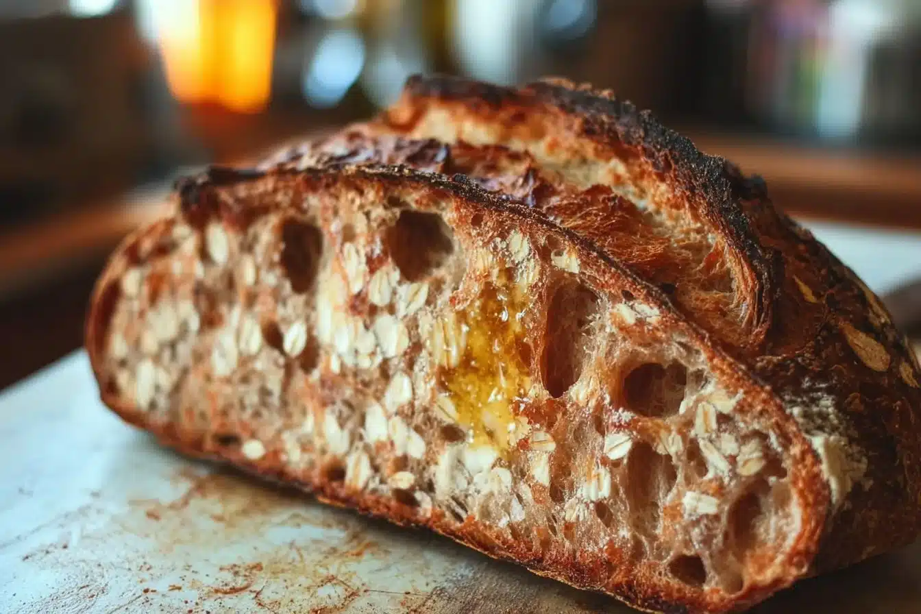 Soft and Chewy Honey Oat Sourdough Bread 4 Soft and Chewy Honey Oat Sourdough Bread