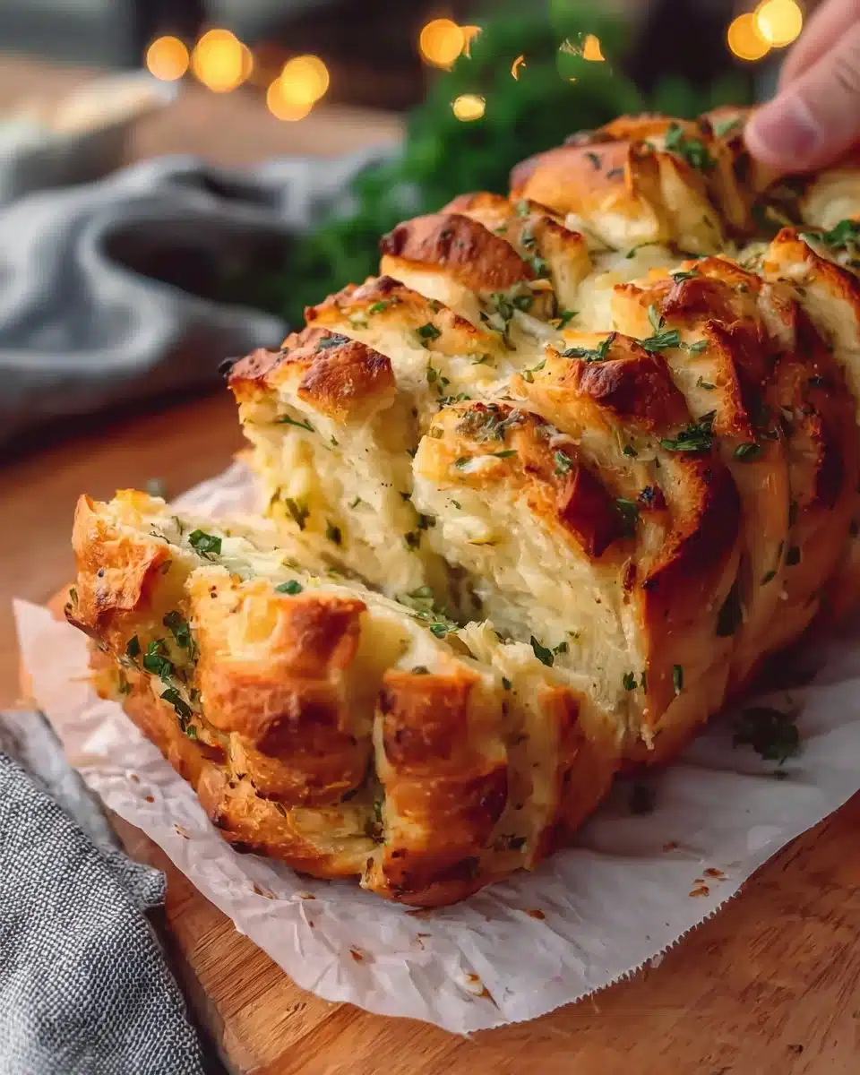 Sourdough Discard Pull-Apart Garlic Bread